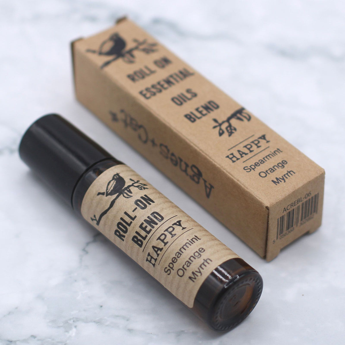 Agnes + Cat Roll On Essential Oil Blend - Spearmint, Orange & Myrrh