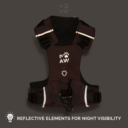PAW - XS (2-4Kg) Dog Step-in Guardian Harness with Reflective Mesh - Lavender - Amethyst Charm