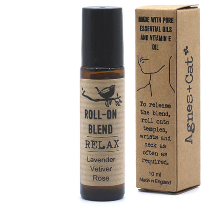 Agnes + Cat Roll On Essential Oil Blend - Lavender, Vetiver & Rose