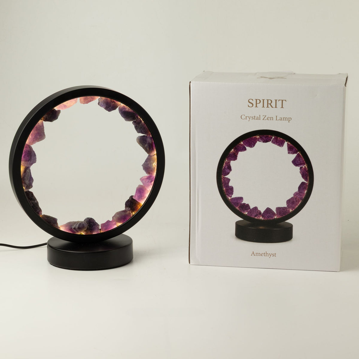Gemstone Halo Lamp - Zen Spirit - Amethyst