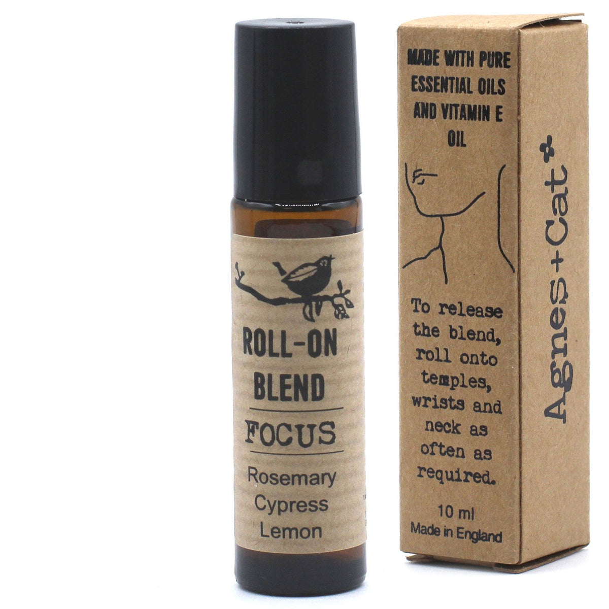 Agnes + Cat Roll On Essential Oil Blend - Rosemary, Lemon & Cypress
