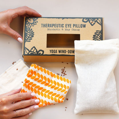 Agnes + Cat Eye Pillow - Mandarin & May Chang