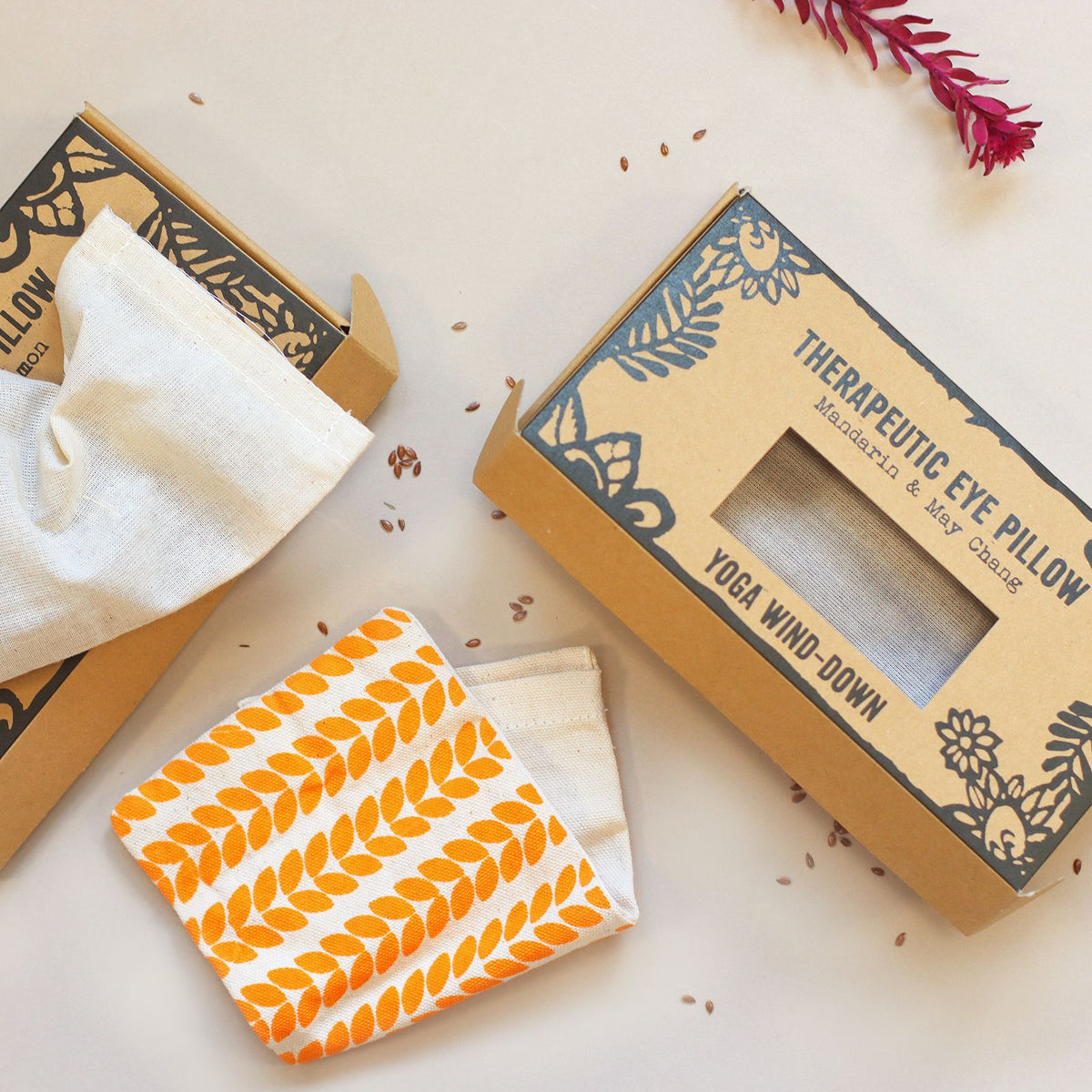 Agnes + Cat Eye Pillow - Mandarin & May Chang